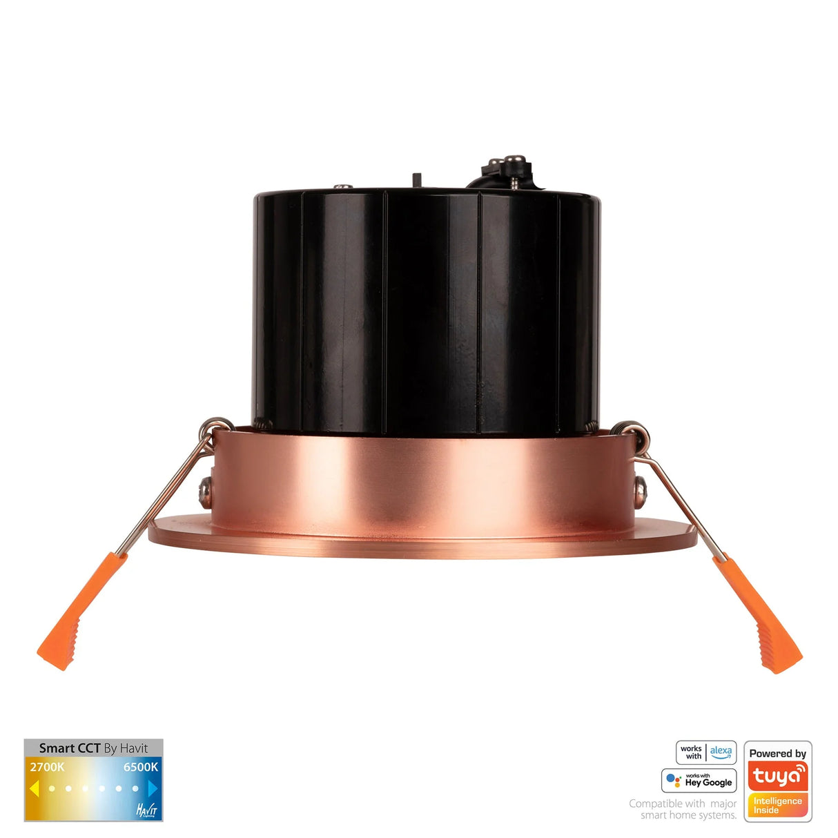 Havit HV5512CCT-CP Prime Copper Coloured Tilt CCT WIFI LED Downlight