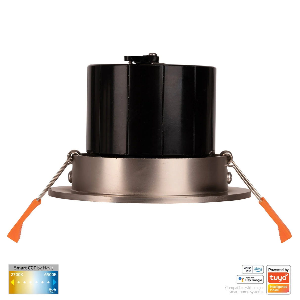 Havit HV5512CCT-NK Prime Nickel Coloured Tilt CCT WIFI LED Downlight