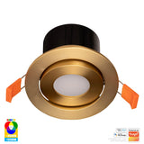 Havit HV5512RGBCW-BR Prime Brass Coloured Tilt RGBCW WIFI LED Downlight