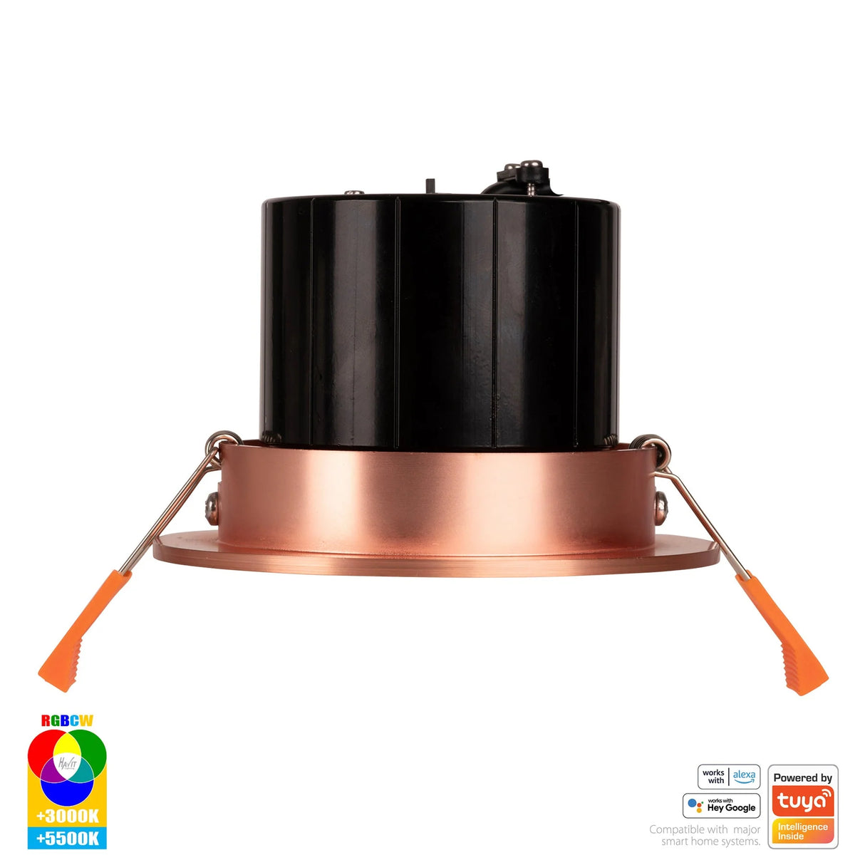 Havit HV5512RGBCW-CP Prime Copper Coloured Tilt RGBCW WIFI LED Downlight