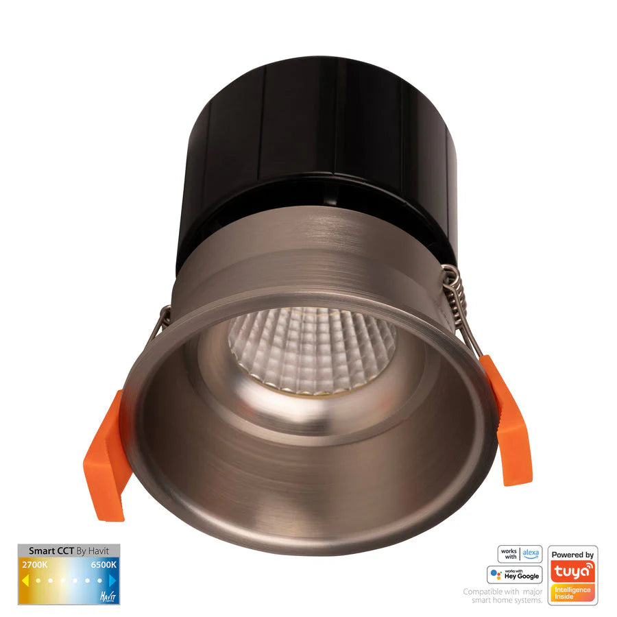 Havit HV5513CCT-NK Prime Nickel Coloured Fixed Deep CCT WIFI LED Downlight