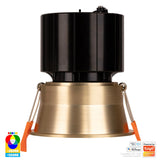 Havit HV5513RGBCW-BR Prime Brass Coloured Fixed Deep RGBCW WIFI LED Downlight
