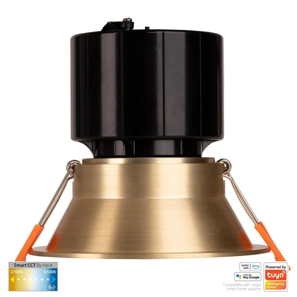 Havit HV5514CCT-BR Prime Brass Coloured Fixed Deep CCT WIFI LED Downlight