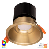 Havit HV5514RGBCW-BR Prime Brass Coloured Fixed Deep RGBCW WIFI LED Downlight