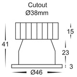 Havit HV5702T Niche Round Mini Recessed Downlight