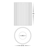 Havit HV5854S-BLK | HV5854S-BLK-12V Nella Black 24w Surface Mounted LED Downlight