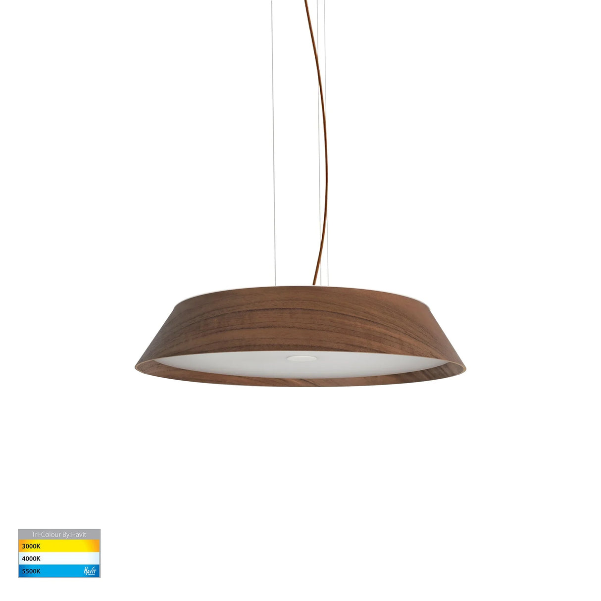 Havit HV5872T-PDT Noyer 420mm Walnut Timber LED Pendant