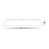 Havit HV5873T Noyer Walnut Timber 510mm Ceiling Mounted LED Oyster