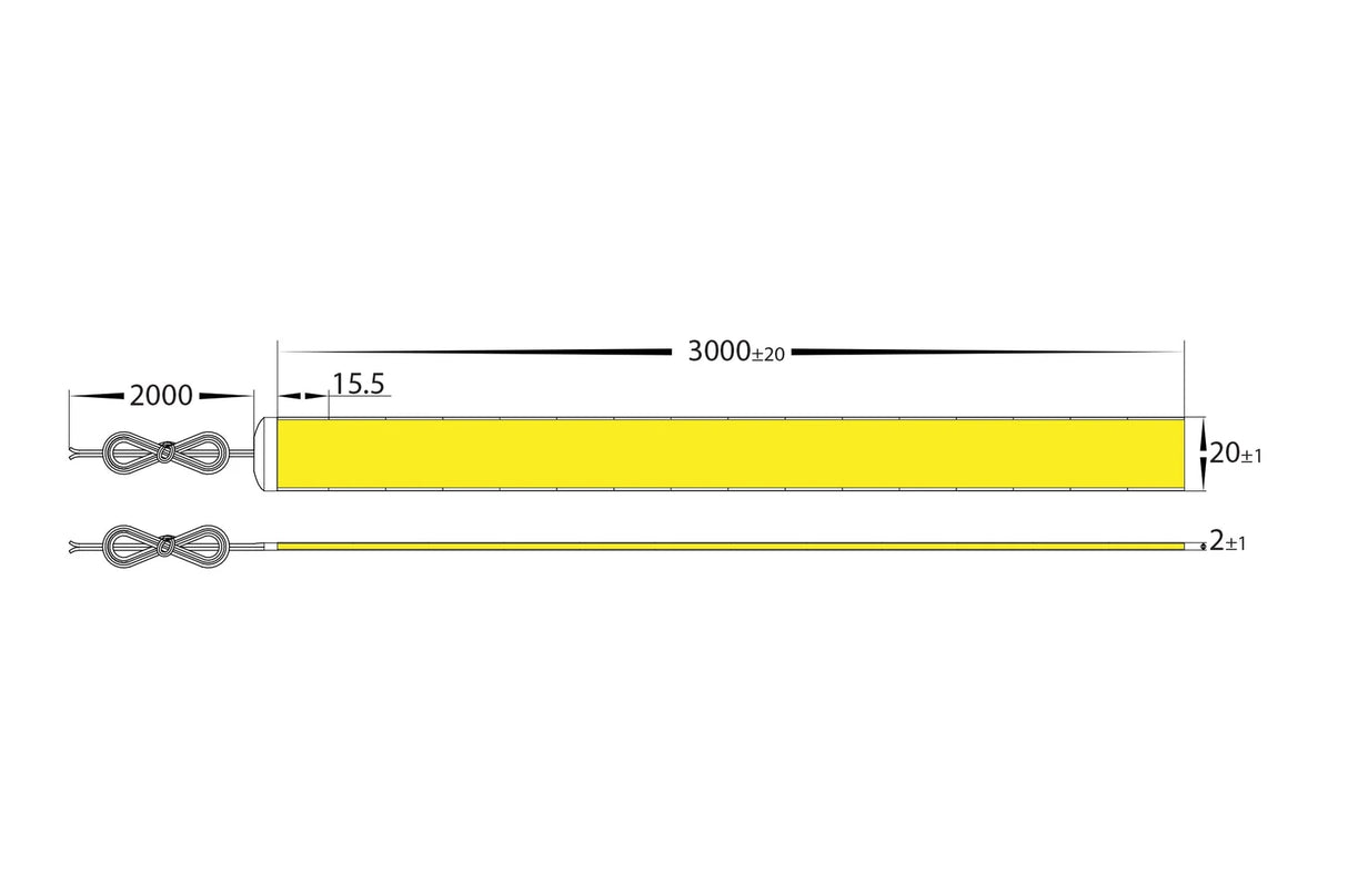 Havit HV9761-IP20-3072-4K 30w IP20 24v DC COB LED Strip 4000k