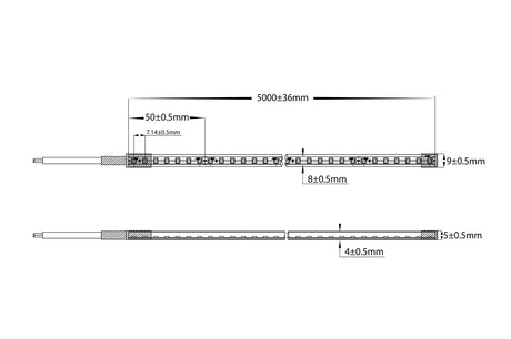 Havit HV9791 IP67 140 4K 9.6w IP67 24v DC HaviFlex Side Bend Flexible Neon LED Strip