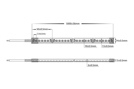 Havit HV9792 IP67 140 4K 14.4w IP67 24v DC HaviFlex Side Bend Flexible Neon LED Strip