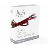 Havit HV9947-10PK 10 Pack of LED Strip Connectors with 1m Cable to suit IP20 8mm PCB LED Strip