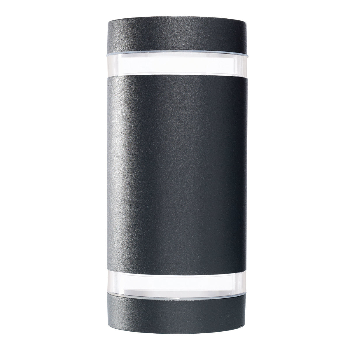 Brilliant Dormon Curved Up/Down Wall Light Charcoal