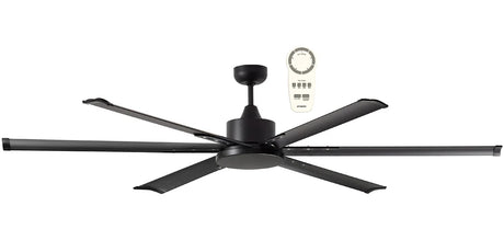 Black Sleek and powerful Martec Albatross 72 ceiling fan in white finish