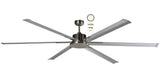 Brushed Nickel High-performance Martec Albatross 72 inch ceiling fan design