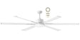 White Quiet DC motor ceiling fan Martec Albatross 72 with remote