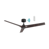 Black Walnut Adjustable speed Martec Cordoba DC 52 inch ceiling fan with remote