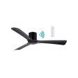 Black Sleek and quiet DC ceiling fan from Martec Fresno with WiFi control
