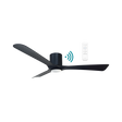 Black Smart home compatible Martec Fresno 52 inch DC ceiling fan with WiFi remote