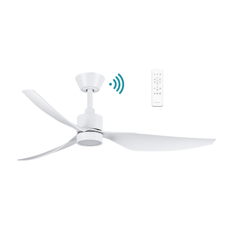 White Stylish Martec Genoa 50 inch ceiling fan for home interiors