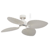 White Smart home compatible Martec Kingston 50 inch DC ceiling fan with WiFi remote on a white background