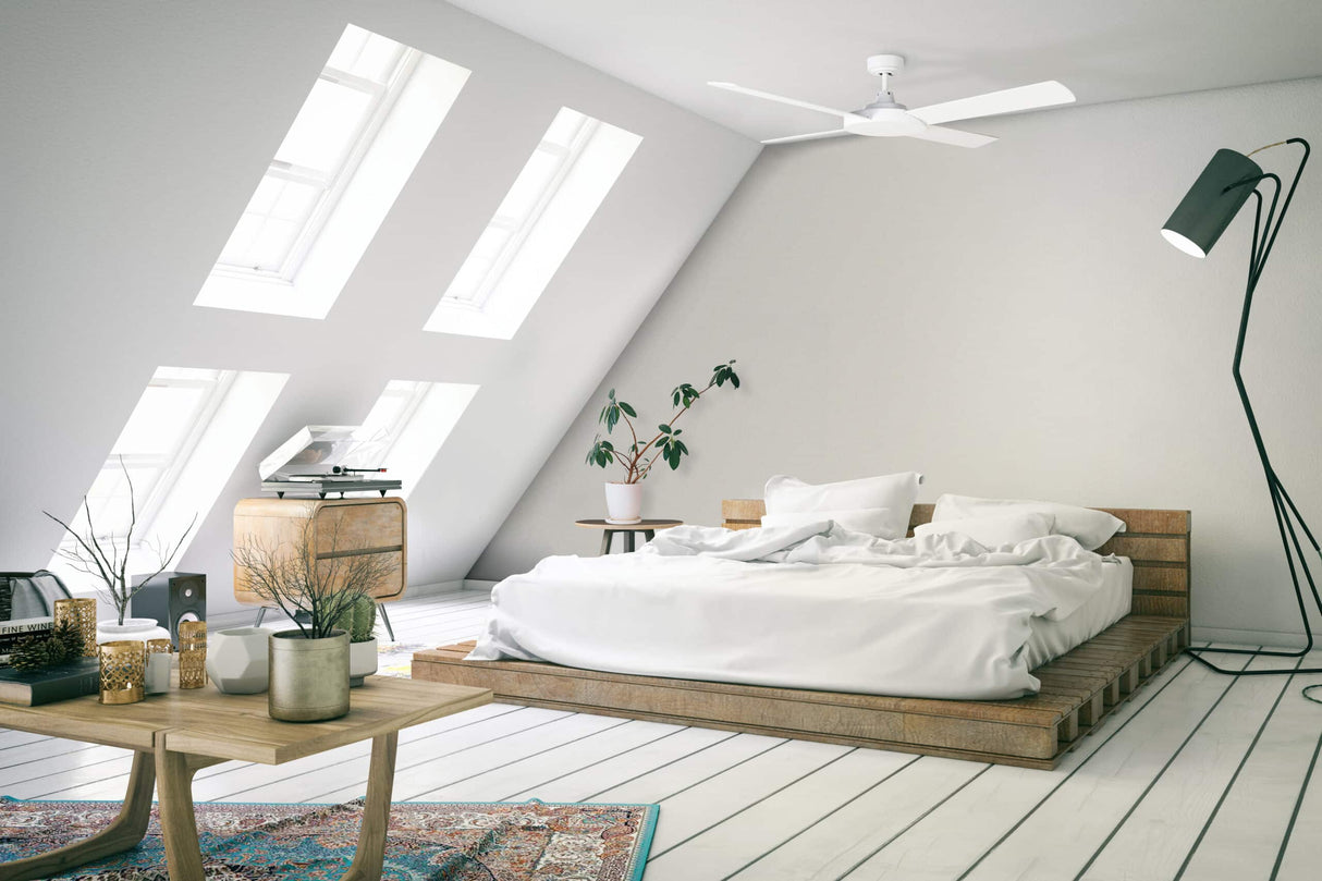 Durable AC motor ceiling fan Martec Razor 52 with wall control