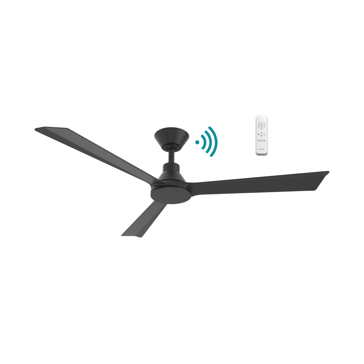 Sleek white Martec Riviera 52 inch smart DC ceiling fan design