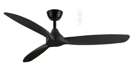 White Sleek Martec Seaforth smart ceiling fan with DC motor and WiFi.