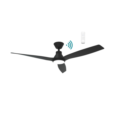 Energy-saving DC motor ceiling fan by Martec Triumph with LED and remote