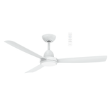 White Modern 48-inch Martec Zorro DC fan with LED light and remote operation