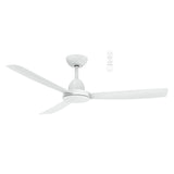 White Easy-to-install Martec Zorro DC ceiling fan with energy saving motor