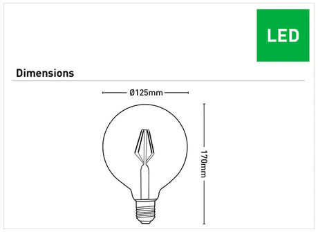 Mercator G125 Filament Sphere LED Globe