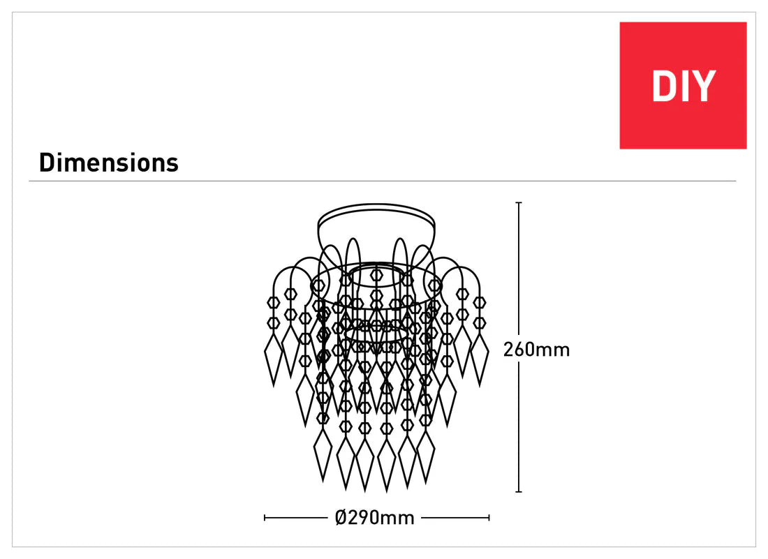 Mercator Primrose DIY Ceiling Fixture