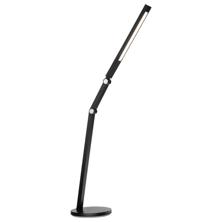 Warm light mode of Mercator Rupert LED Task Lamp at night