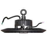 High-performance LED highbay light installed in industrial area