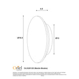 Oriel Lighting DOT.20 Travertine Tri-Colour LED Wall Light