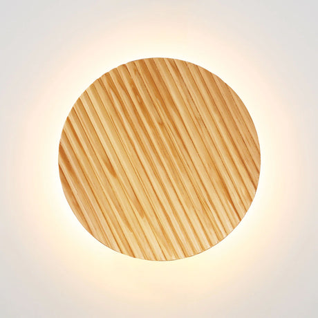 Oriel DOT.25 Scalloped Wood Tri-Colour LED Wall Light