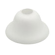 Frosted opal matt bell shade replacement by Oriel Lighting on a white background