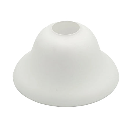 Frosted opal matt bell shade replacement by Oriel Lighting on a white background