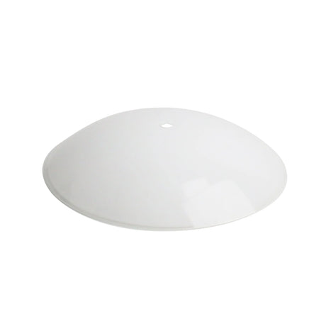 Oriel Lighting 23cm round button replacement glass cover a white background