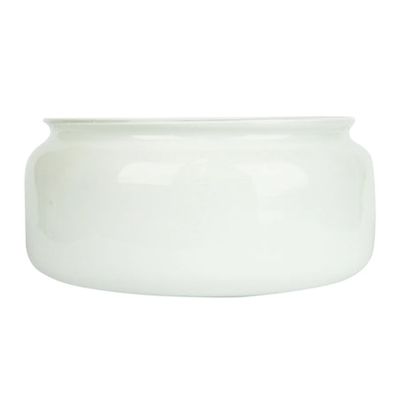 Durable Oriel Lighting fanlight glass replacement 158mm on a white background