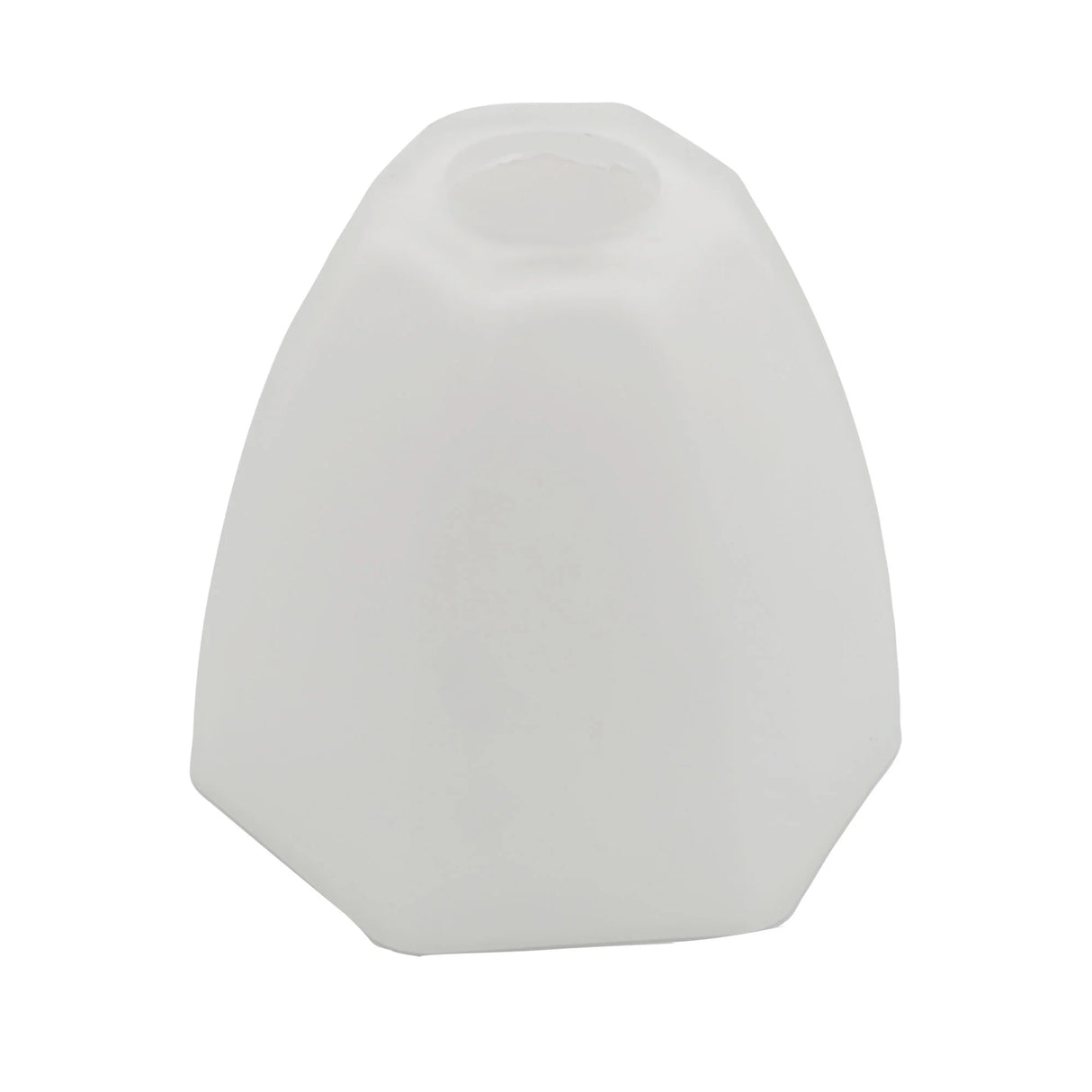 Durable Oriel Lighting hexagon glass replacement shade on a white background