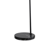 Oriel Marmo Black Arc Floor Lamp with Marble Base
