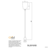 Oriel Lighting Peg 50 DIY Suspension B22 Black