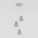 Industrial style concrete and wood hanging lamp by Eglo