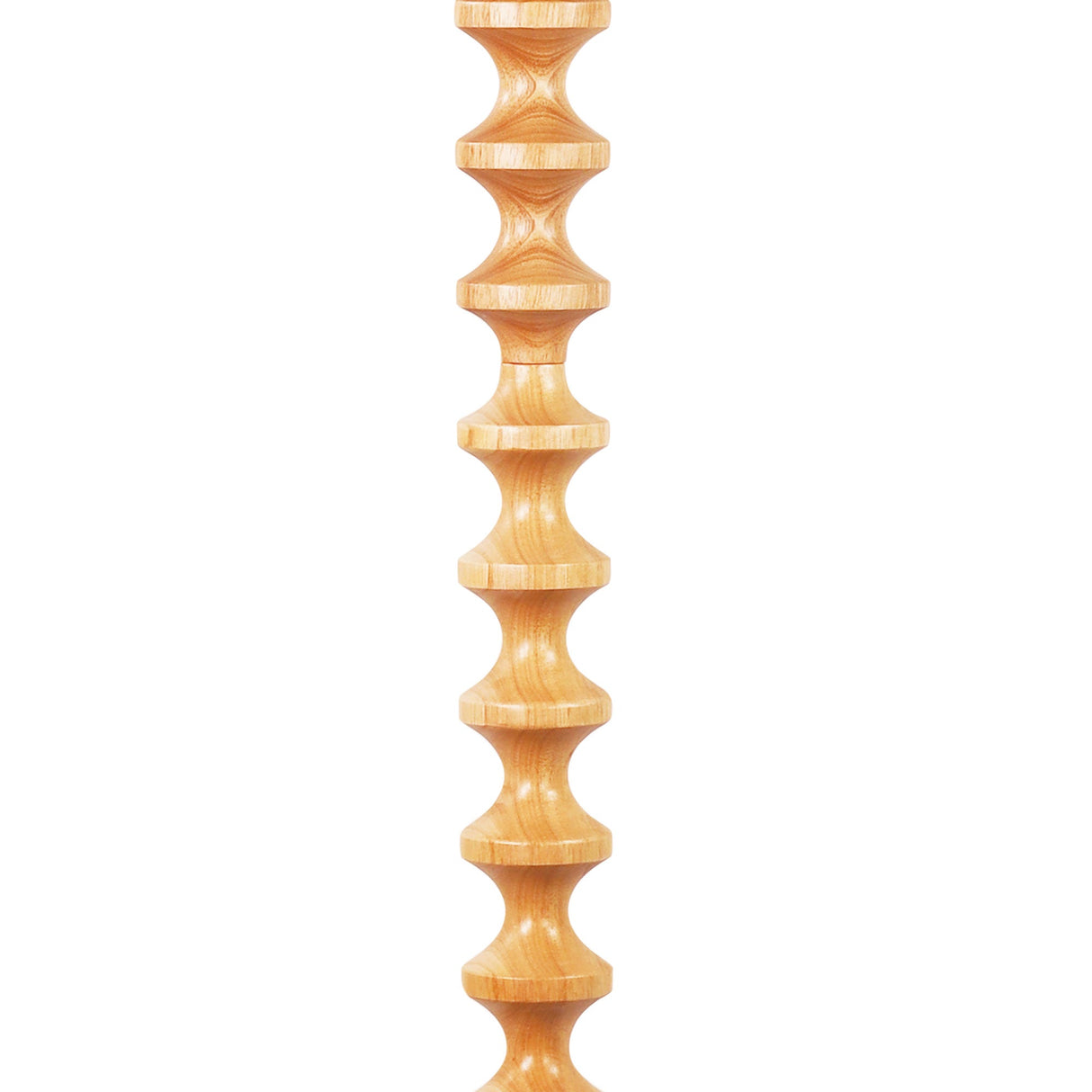 Oriel Spindle Natural Floor Lamp with Shade