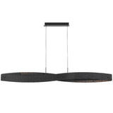 Telbix Arezzo 150 Pendant – sleek aluminium and iron LED fixture, 150 cm length, dimmable, warm 3000 K light
