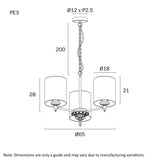 Telbix Argos 3 light Pendant