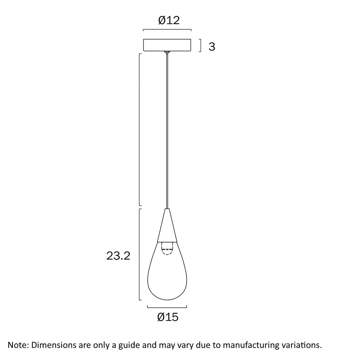 Telbix Atico 1 Light Pendant