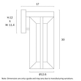 Telbix Brixon 30 Exterior Wall Lamp